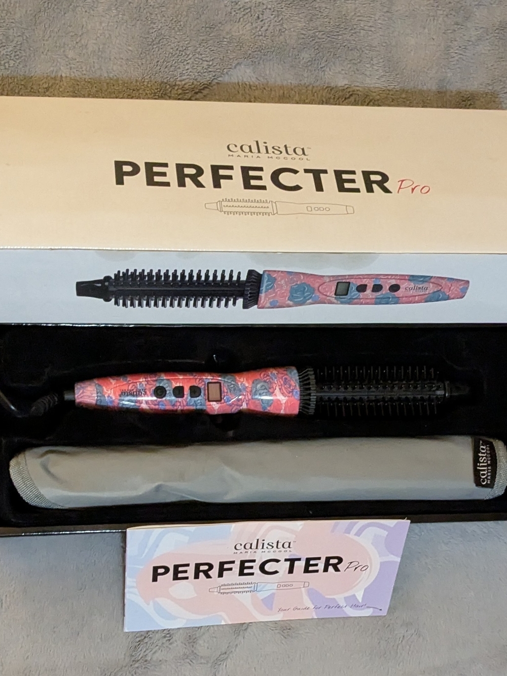 Perfecter Pro Pink Floral Heated Styling Brush